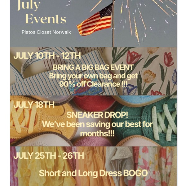 Upcoming July Events